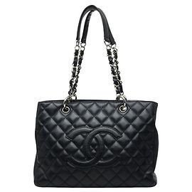 Chanel Coco Mark GST Grand Shopping Tote Umhängetasche mit Kette