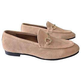 Gucci Mocassini Horsebit in scamosciato beige