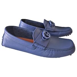 Gucci Moccain Leather R.S. Loafer aus blauem Leder