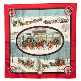 Sciarpa Hermes Carre 90 Winter Post Coach - Hermès