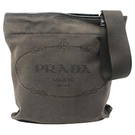 Pochette a tracolla in jacquard con logo Prada VA0655