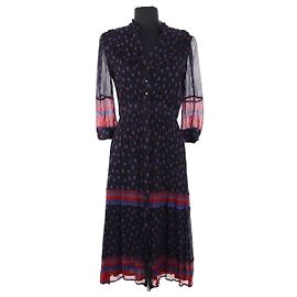 Ba&Sh Schwarzes Viskose Kleid
