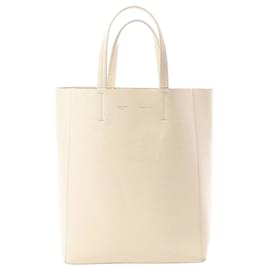 Borsa CELINE Cabas Vertical Small in pelle beige - Céline