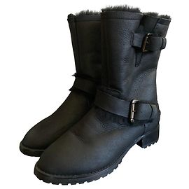 Autre Marque Stivali Engineer in shearling Tsuru by Mariko Oikawa