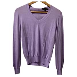 Autre Marque 18G Drawer Cashmere-Seide-Strickpullover mit Rundhalsausschnitt