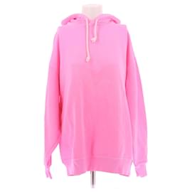 Oversized Kapuzenpullover in Neonrosa - Acne