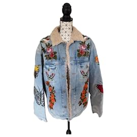 Gucci L'Aveugle par Amour Embroidered Denim Jacket