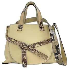 Borsa Loewe Gate Top Handle Beige