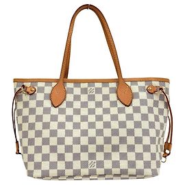 Louis Vuitton Damier Azur Neverfull PM Tote Bag