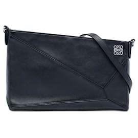 Pochette Puzzle in pelle nera LOEWE - Loewe