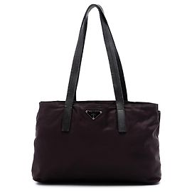 Tote in Tessuto viola Prada