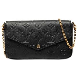 Louis Vuitton Pochette Felicie en cuero Monogram Empreinte negro