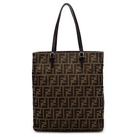 Fendi Tote aus braunem Zucca-Canvas