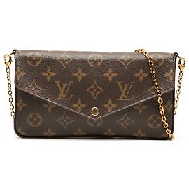 Louis Vuitton Pochette Felicie Marrone Monogram