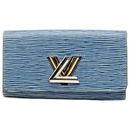 Portafoglio Twist in Epi Denim blu Louis Vuitton