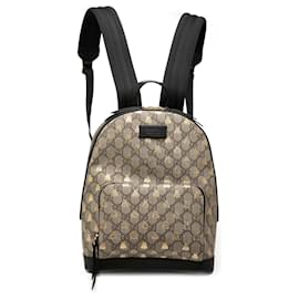 Zaino Gucci Beige Small GG Supreme Bee