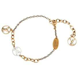Bracciale Logomania in ottone placcato oro Louis Vuitton