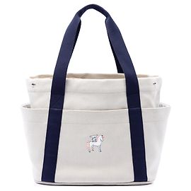 Bolso Cabriole en toile blanca Hermès