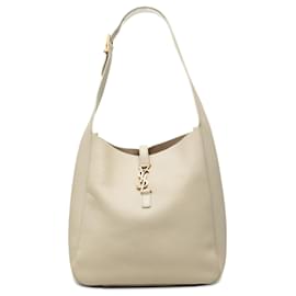 Saint Laurent Borsa Hobo in Pelle Morbida Marrone Large Le 5 a 7 Soft