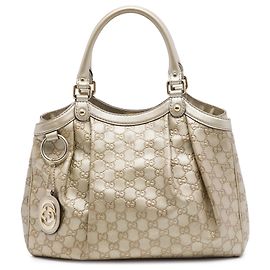 Gucci Gold Medium Guccissima Sukey Tote