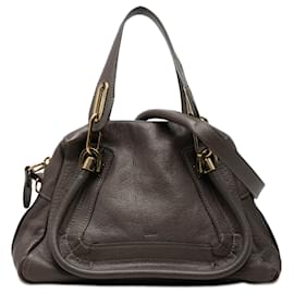 Borsa Chloé Gray Small Pebbled Leather Paraty
