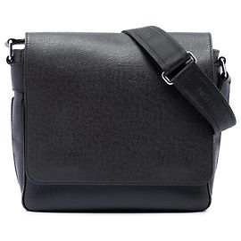 Louis Vuitton Black Taiga Roman MM