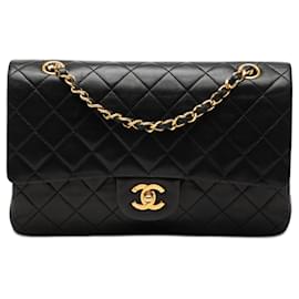 Chanel Black Medium Classic Lambskin Double Flap