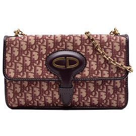 Borsa a tracolla Dior Red Oblique Canvas Chain