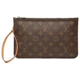 Louis Vuitton Brown Monogram Neverfull MM Pouch