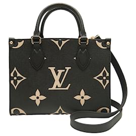 Louis Vuitton Black Bicolor Monogram Empreinte Giant Onthego PM