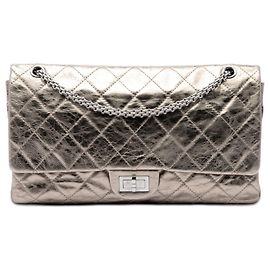 Chanel Gold Metallic Aged Calfskin Reissue 2.55 Double Flap 227
