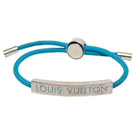 Bracciale LV Space in nylon blu e ottone Louis Vuitton