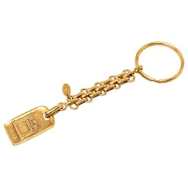Chanel Portachiavi e Charm per borsa Logo Paris placcato oro