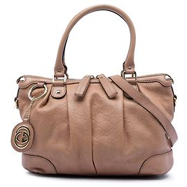 Borsa Gucci Marrone Guccissima Sukey