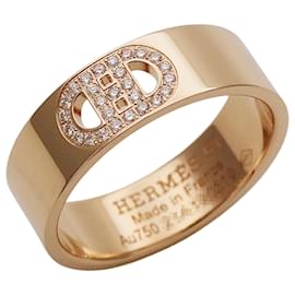 Bague Hermès Pink Gold Band