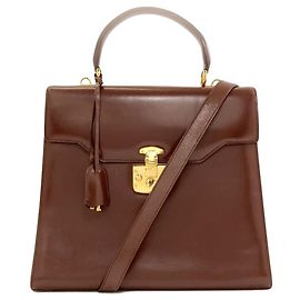 Bolsa de mão 2-Way em couro Gucci