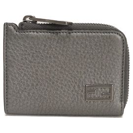Portafoglio Fendi Grigio Metallizzato