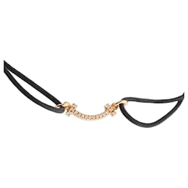 Pulsera Tiffany & Co. T Smile Mini Oro Rosa 18K Diamantes