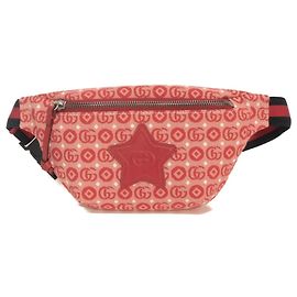 Borsa a tracolla Gucci rossa argento Interlocking G