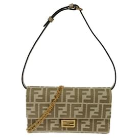 Fendi Schultertasche beige