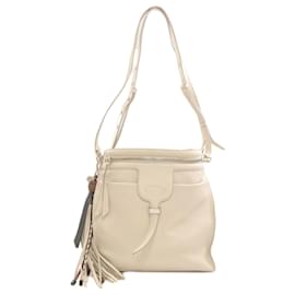 Tod's Sear Tragetasche aus cremefarbenem Leder
