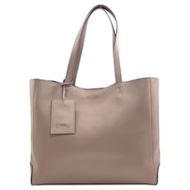 Tod's Logo Tote Bag aus grauem Leder