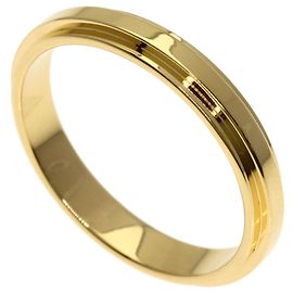 Anello dritto testurizzato Gucci in oro giallo 18K
