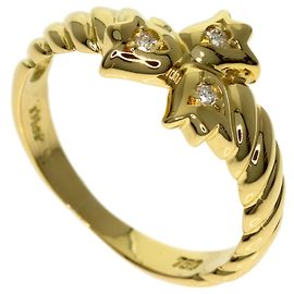 Christian Dior Tulip Diamantring in 18K Gelbgold