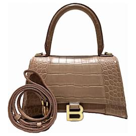 Borsa a mano piccola Hourglass Top Handle Balenciaga
