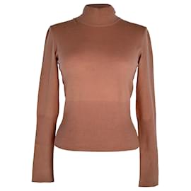 Alaïa Rollkragenpullover aus rosa Wolle