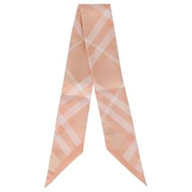 Sciarpa in seta a quadri skinny - Burberry