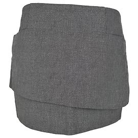 Minifalda asimétrica de tweed Acne Studios en poliéster gris