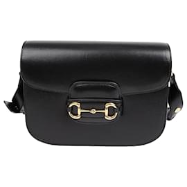 Gucci Piccola borsa a tracolla in pelle Horsebit Nero