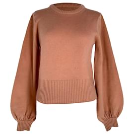 Maglione in maglia Chloé in cashmere pesca